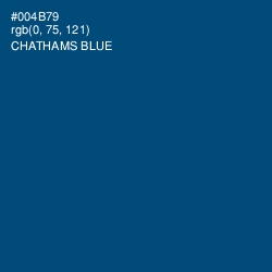 #004B79 - Chathams Blue Color Image